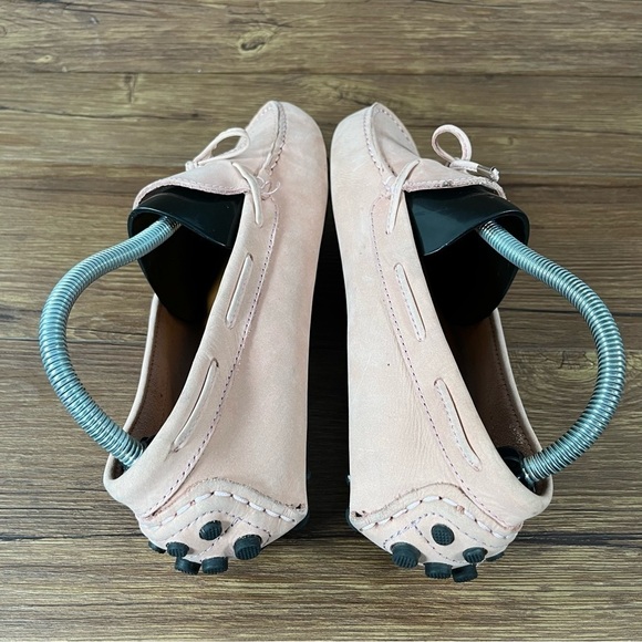 Mercanti Fiorentino Pink Suede Slip-On Loafers Women’s Size 9.5 Shoes Flats - Picture 3 of 12